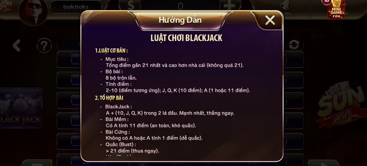 Black Jack Tại SunWin Nghệ Thuật Đấu Trí Đỉnh Cao Và Chiến Lược Chinh Phục Jackpot