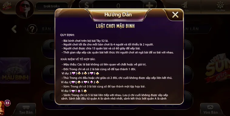 Nghệ Thuật Sắp Xếp Bài Đỉnh Cao Cùng Game Mậu Binh Tại SunWin Uy Tín
